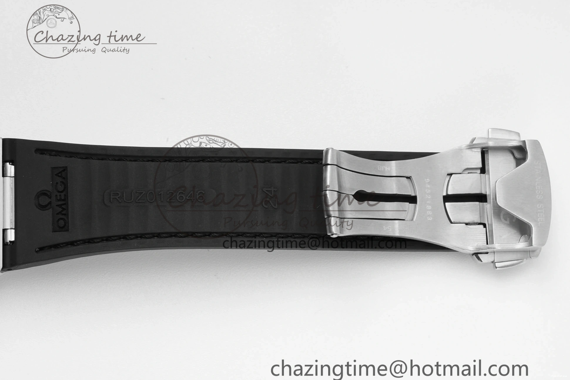 0403 GoAnywhere Constellation Black Ceramic SS 8F 1:1 Best Edition White Textured Dial on Black Gummy Strap A 7803